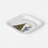 Magical Santa Birthday Invitation  Papieren Bordje (Gebogen)