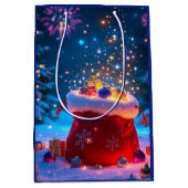 Magical Santa Sack Christmas Gift Bag Medium Cadeauzakje (Voorkant)