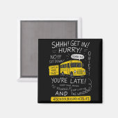 Magical School Bus Driver Last Day Of School Bus D Magneet (Voorkant / Achterkant)