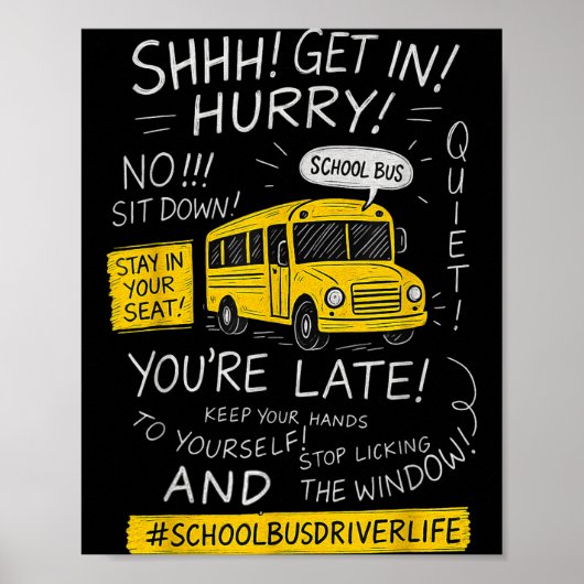 Magical School Bus Driver Last Day Of School Bus D Poster (Voorkant)