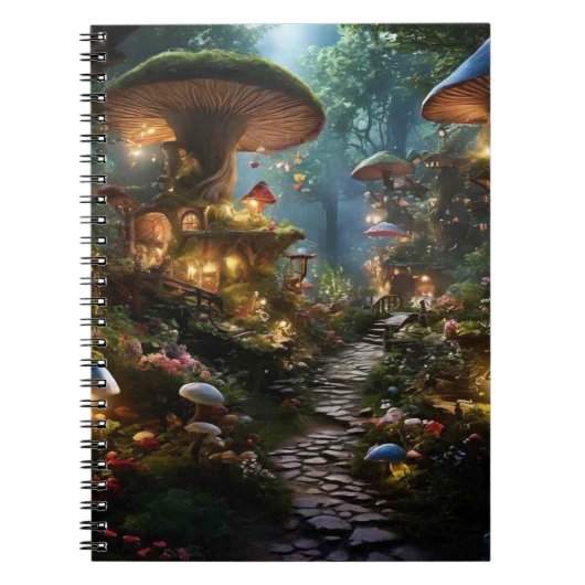 Magical Shroom Forest Notitieboek (Voorkant)