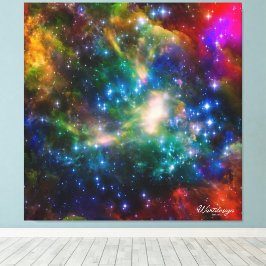 Magical Skies A Fantasy Art Journey Wall Art  Canvas Afdruk (Insitu (Houten vloer))