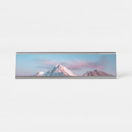 Magical sky boven berg Storžič, Slovenië Bureau Naambordje