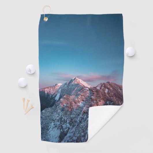 Magical sky boven berg Storžič, Slovenië Golfhanddoek (Insitu)