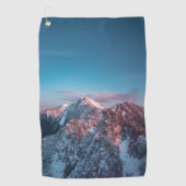 Magical sky boven berg Storžič, Slovenië Golfhanddoek (Voorkant)