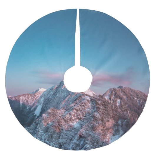 Magical sky boven berg Storžič, Slovenië Kerstboom Rok (Voorkant)