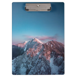 Magical sky boven berg Storžič, Slovenië Klembord