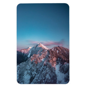Magical sky boven berg Storžič, Slovenië Magneet