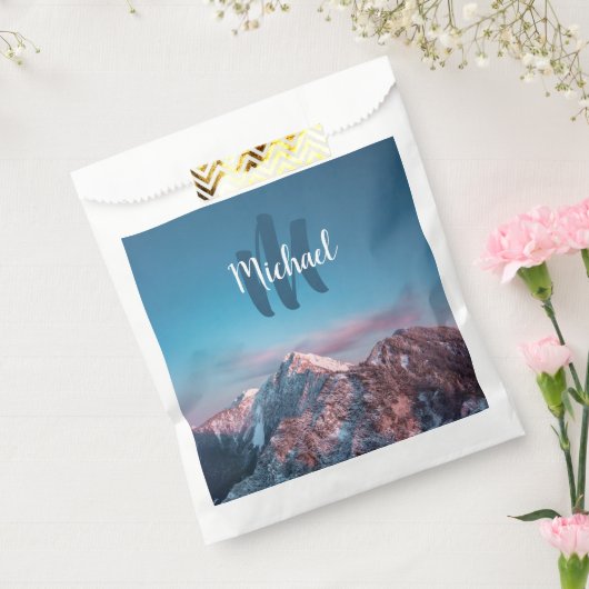 Magical sky monogram berg Storžič Slovenië Bedankzakje (Gezegeld)