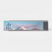 Magical sky monogram berg Storžič Slovenië Bureau Naambordje (Voorkant)