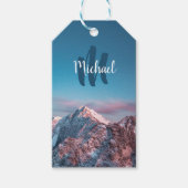 Magical sky monogram berg Storžič Slovenië Cadeaulabel (Voorkant)