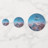 Magical sky monogram berg Storžič Slovenië Confetti (Achterkanten)