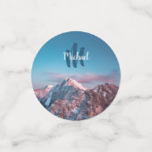 Magical sky monogram berg Storžič Slovenië Confetti (Kleine voorkant)