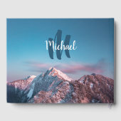 Magical sky monogram berg Storžič Slovenië Gastenboek (Achterkant)