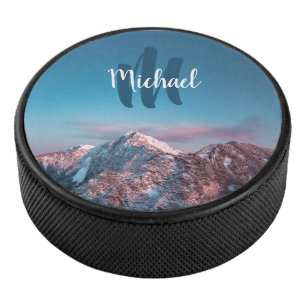 Magical sky monogram berg Storžič Slovenië Hockey Puck