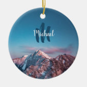 Magical sky monogram berg Storžič Slovenië Keramisch Ornament (Voorkant)