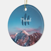 Magical sky monogram berg Storžič Slovenië Keramisch Ornament (Links)