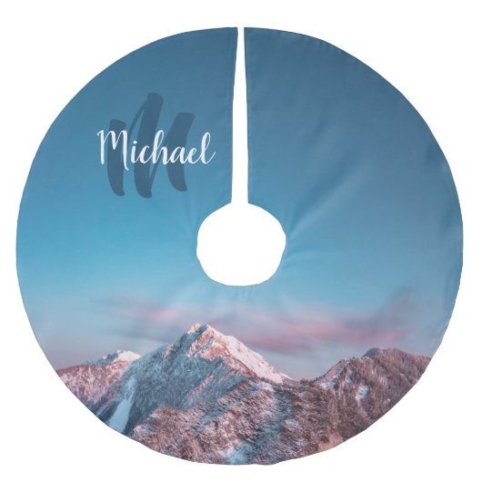 Magical sky monogram berg Storžič Slovenië Kerstboom Rok (Voorkant)