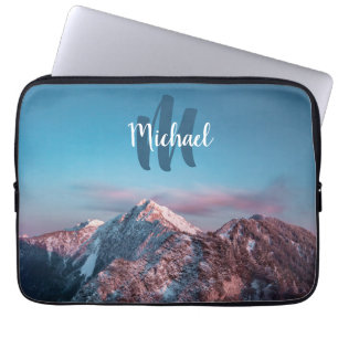 Magical sky monogram berg Storžič Slovenië Laptop Sleeve