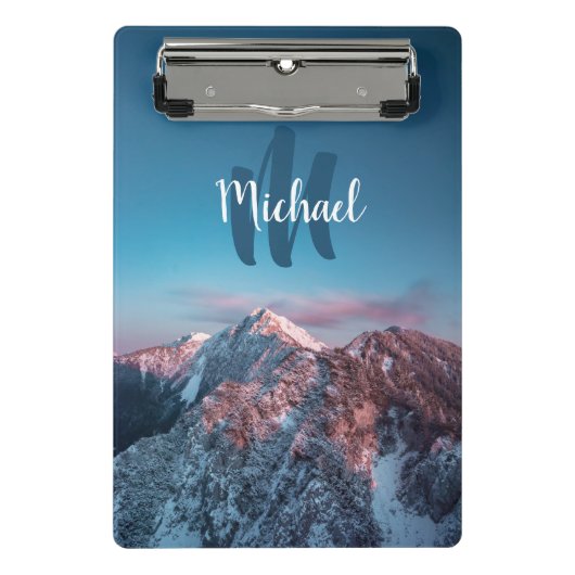 Magical sky monogram berg Storžič Slovenië Mini Klembord (Voorkant)