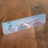 Magical sky monogram berg Storžič Slovenië Naambordje (Zijkant)