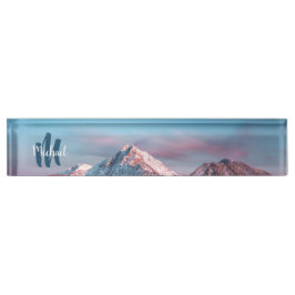 Magical sky monogram berg Storžič Slovenië Naambordje