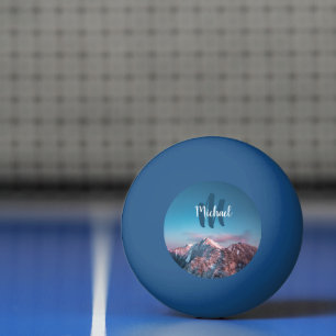Magical sky monogram berg Storžič Slovenië Pingpongbal
