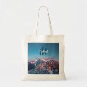 Magical sky monogram berg Storžič Slovenië Tote Bag (Voorkant)