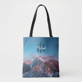 Magical sky monogram berg Storžič Slovenië Tote Bag (Voorkant)