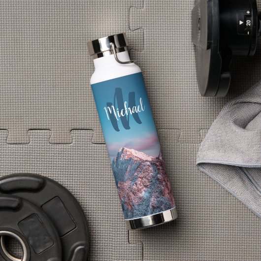 Magical sky monogram berg Storžič Slovenië Waterfles (Gym)