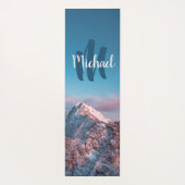 Magical sky monogram berg Storžič Slovenië Yogamat (Achterkant)