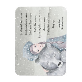 Magical Snow Princess Beer Bleak Midwinter Holiday Magneet