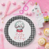 Magical Snow Wereldbol kerstfeest Papieren Bordje (Feest)