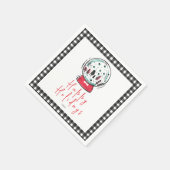 Magical Snow Wereldbol kerstfeest Servet (Hoek)