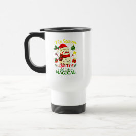 Magical Snowman Christmas Insulated Commuter Gift Reisbeker