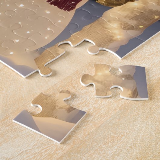 Magical Snowman Christmas Lights Legpuzzel (Zijkant)