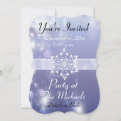 Magical Snowy Wonderland Invitations Kaart (Voorkant)