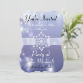 Magical Snowy Wonderland Invitations Kaart (Staand voorkant)