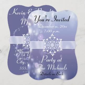 Magical Snowy Wonderland Invitations Kaart