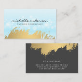 Magical Sparkle | Goud geborsteld Visitekaartje (Voorkant / Achterkant)