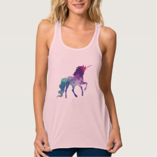 Magical Sparkly Prancing unicorn Tanktop