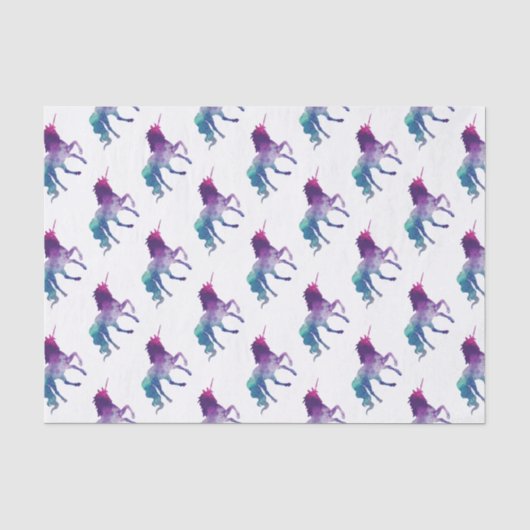 Magical Sparkly Prancing unicorn Tissuepapier (Voorkant)