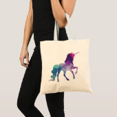Magical Sparkly Prancing unicorn Tote Bag (Voorkant (product))