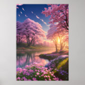 Magical Spring Scenery Poster (Voorkant)