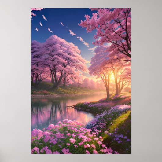 Magical Spring Scenery Poster (Voorkant)