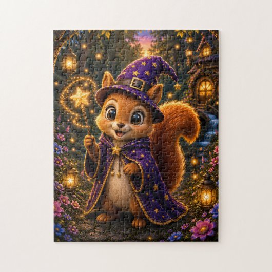 Magical Squirrel Wizard Jigsaw Puzzle Legpuzzel (Verticaal)