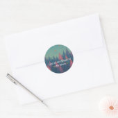 Magical Starry Forest - Fantasy Art Sticker (Envelop)