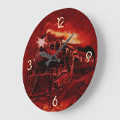 Magical Steam Engine Victorian Train Grote Klok (Hoek)