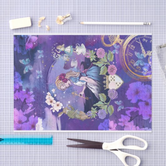 Magical Storybook  Alice in Wonderland Tissuepapier (Craft)