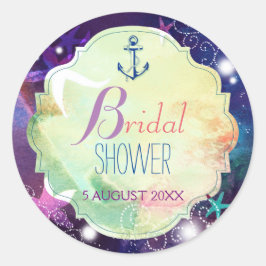 Magical Summer Nautical Vrijgezellenfeest Ronde Sticker